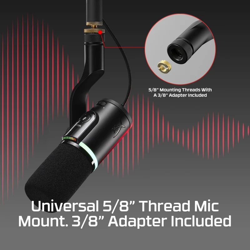 HyperX FlipCast – dynamisches XLR/USB-Mikrofon zum Streamen
