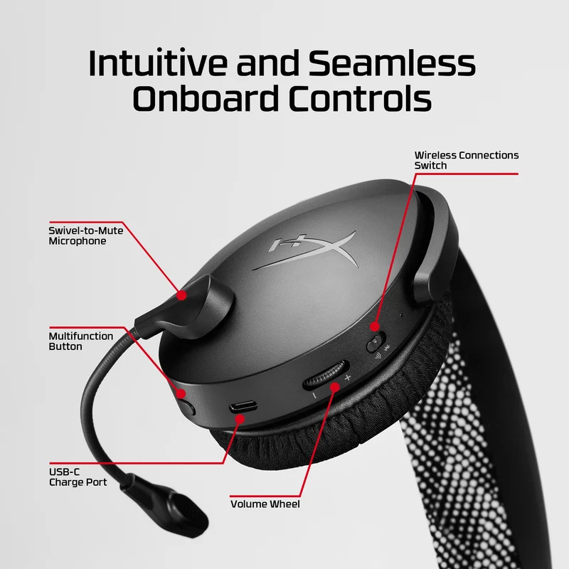 HyperX Cloud Jet Wireless – Drahtlose Gaming-Kopfhörer