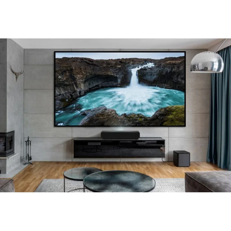 ViewSonic X1000-4K+ Ultra Short Throw Smart LED Soundbar Projector - 0.47" 4K HDR / RJ45 / HDMI / Audio / USB / Wi-Fi / Bluetooth