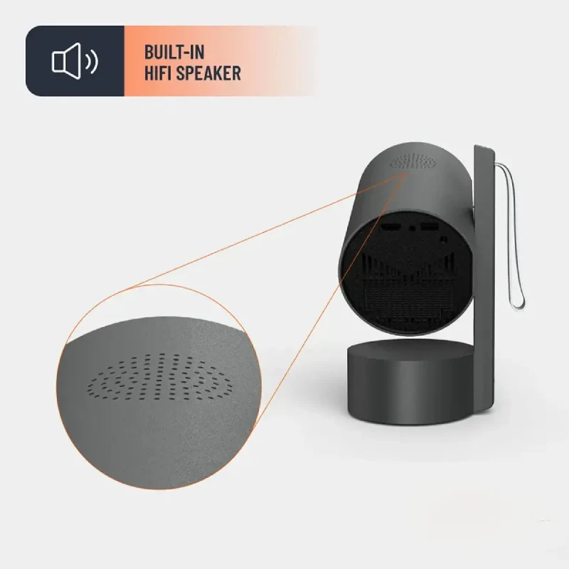 Porodo Full HD Smart Projector - Bluetooth / Wi-Fi / Gray