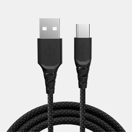 كابل إت سكينز هايبرد - 60 واط / USB-A / USB-C / 2 متر / أسود