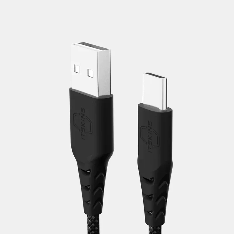 كابل إت سكينز هايبرد - 60 واط / USB-A / USB-C / 2 متر / أسود
