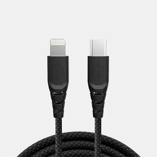 كابل إت سكينز هايبرد - 27 واط / USB-C / لايتنينج / 2 متر / أسود