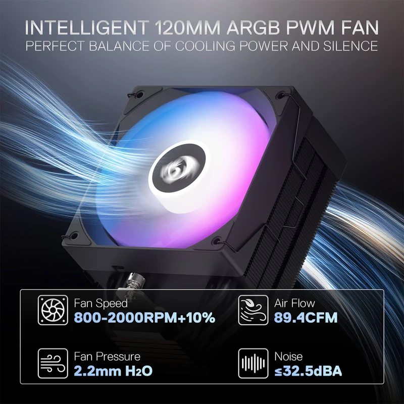 CC2312 ARGB Single Tower CPU Air Cooler