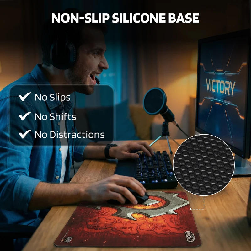 World of Warcraft Game Glass Mouse Pad