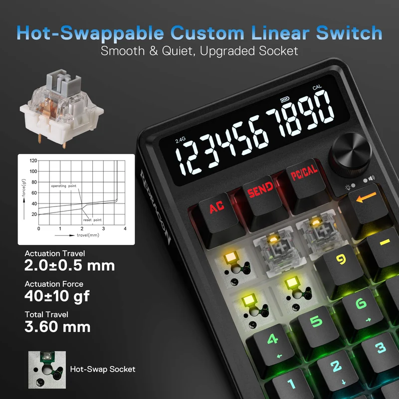 COVE K733 Mechanical Numpad Keyboard