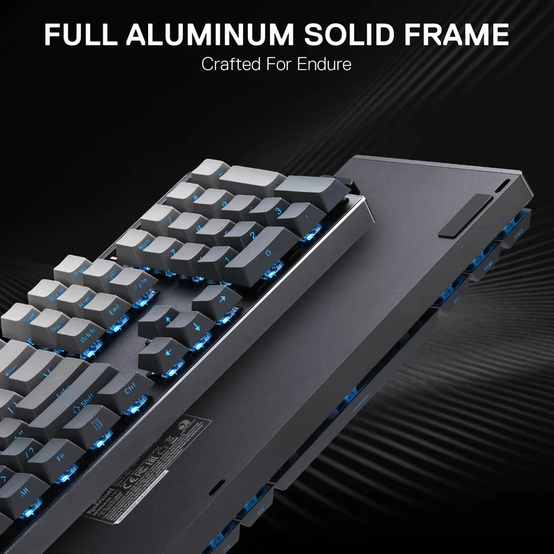 DEVARAIAS K556 PRO Aluminum Keyboard (Side Printed PBT Keycaps)