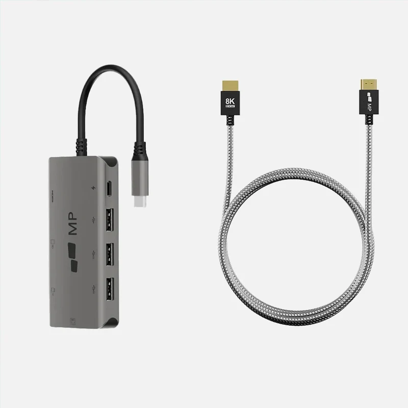 8-in-1-Hub + 8K-HDMI-Kabel-Set