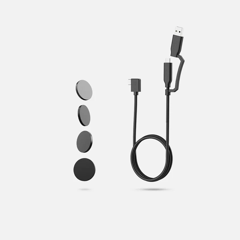Magnete(Schwarz) + Datenkabel-Bündel