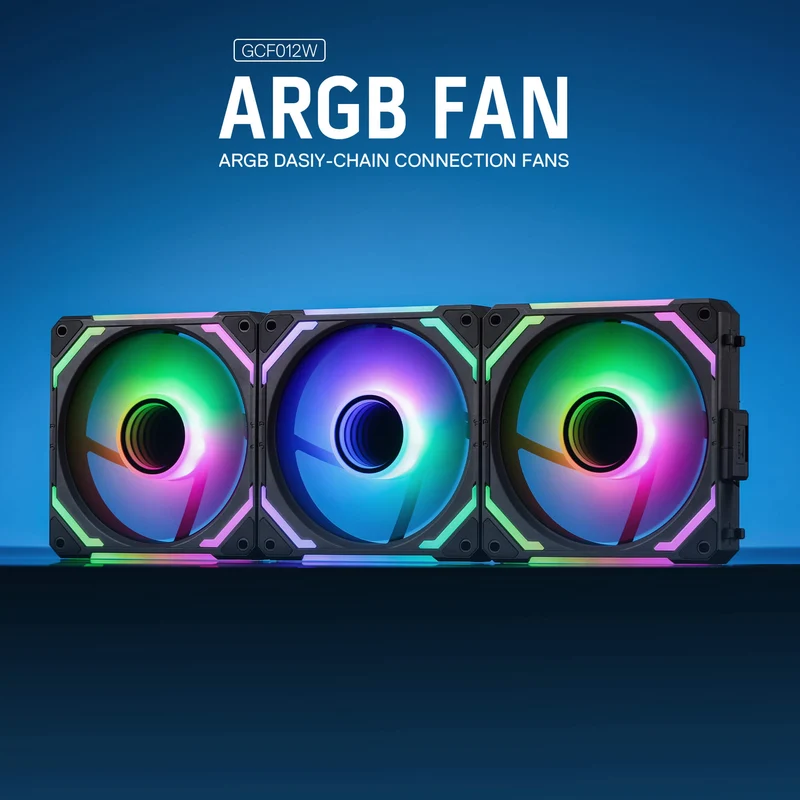 GCF012 Reverse 120mm ARGB PC Case Fan