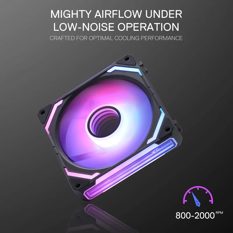 GCF012 Reverse 120mm ARGB PC Case Fan