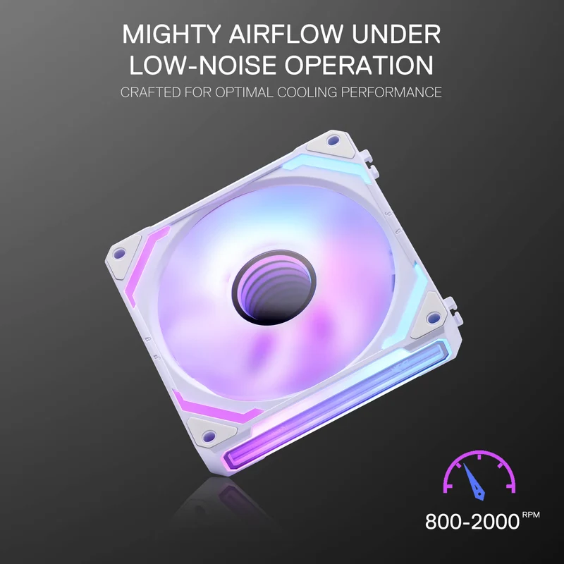 GCF012 Reverse 120mm ARGB PC Case Fan