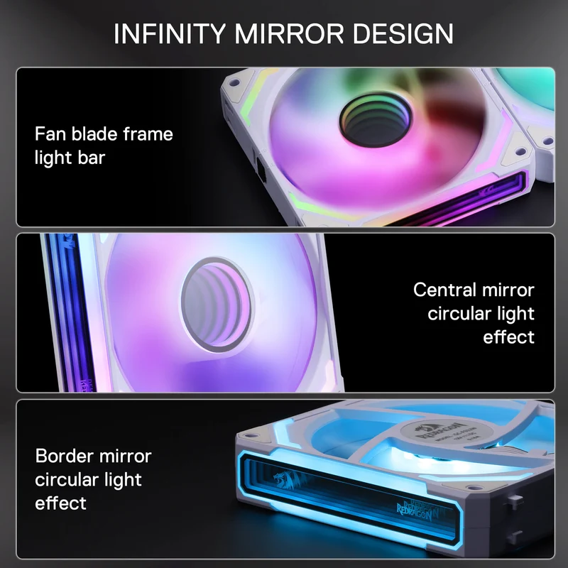 GCF012 Reverse 120mm ARGB PC Case Fan