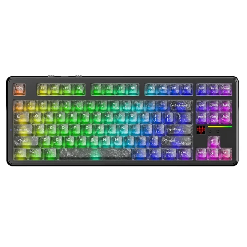لوحة مفاتيح ألعاب ميكانيكية هجينة ستيل سيريز أبيكس 5، سلكية، RGB، باللون الأسود