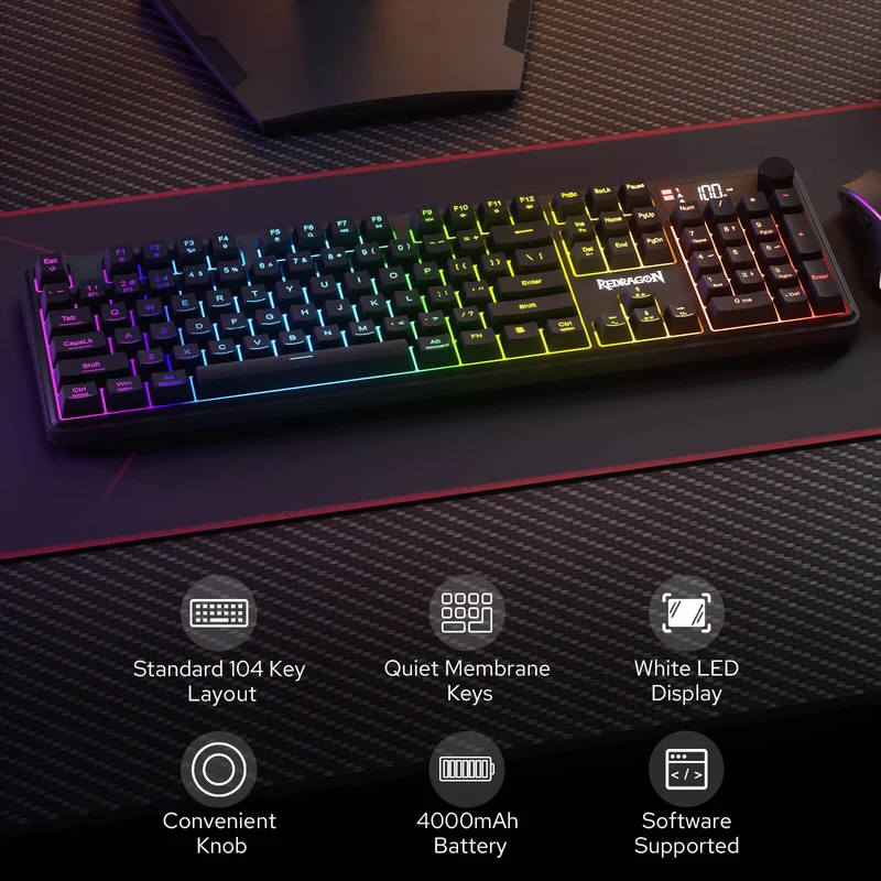 CB204 3-Mode Wireless Gaming Keyboard & Mouse Combo