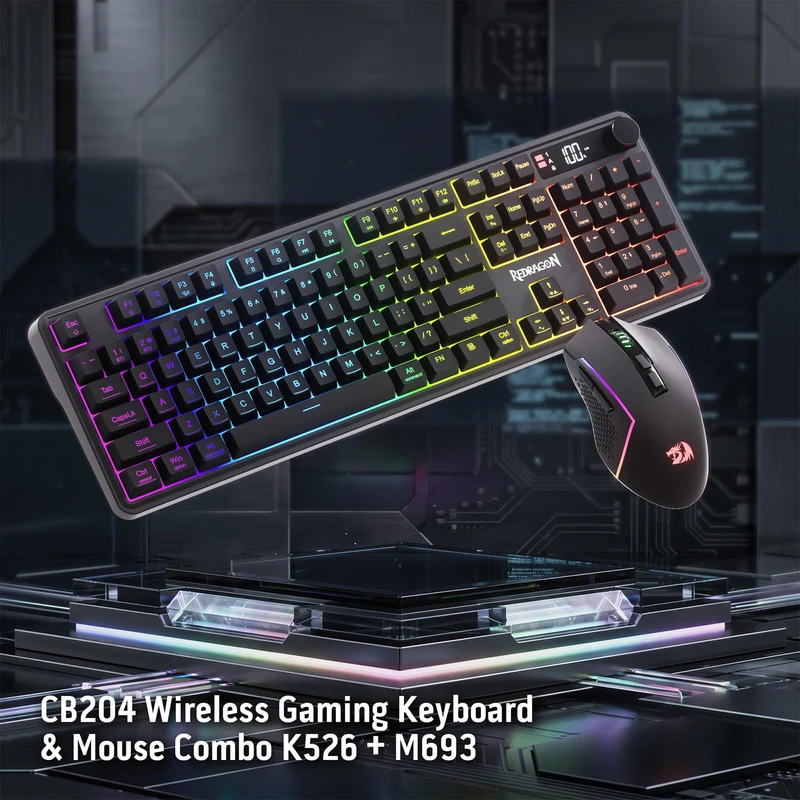CB204 3-Mode Wireless Gaming Keyboard & Mouse Combo