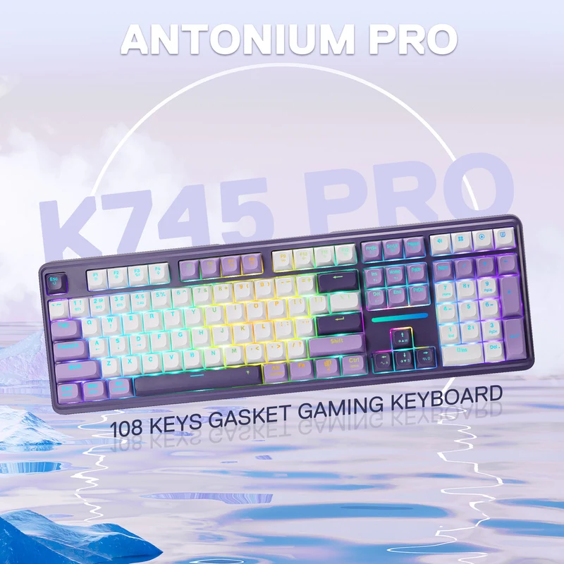 ANTONIUM K745 PRO Keyboard & AZZMACH M618 (1K HZ) Mouse Combo