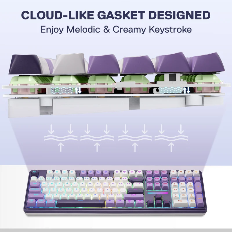 ANTONIUM K745 PRO Keyboard & AZZMACH M618 (1K HZ) Mouse Combo