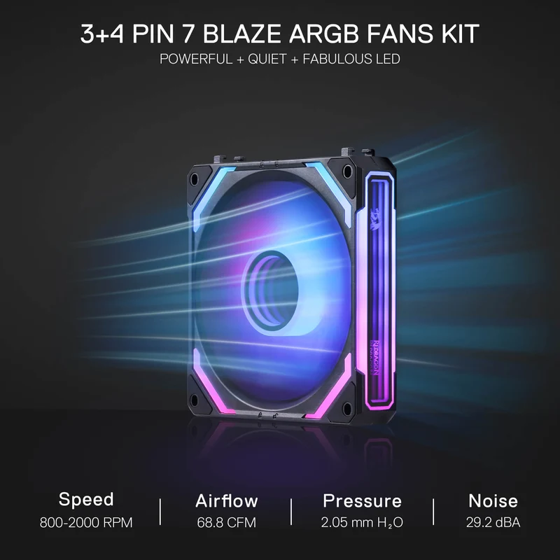 GCF012 Standard 120mm ARGB PC Case Fan