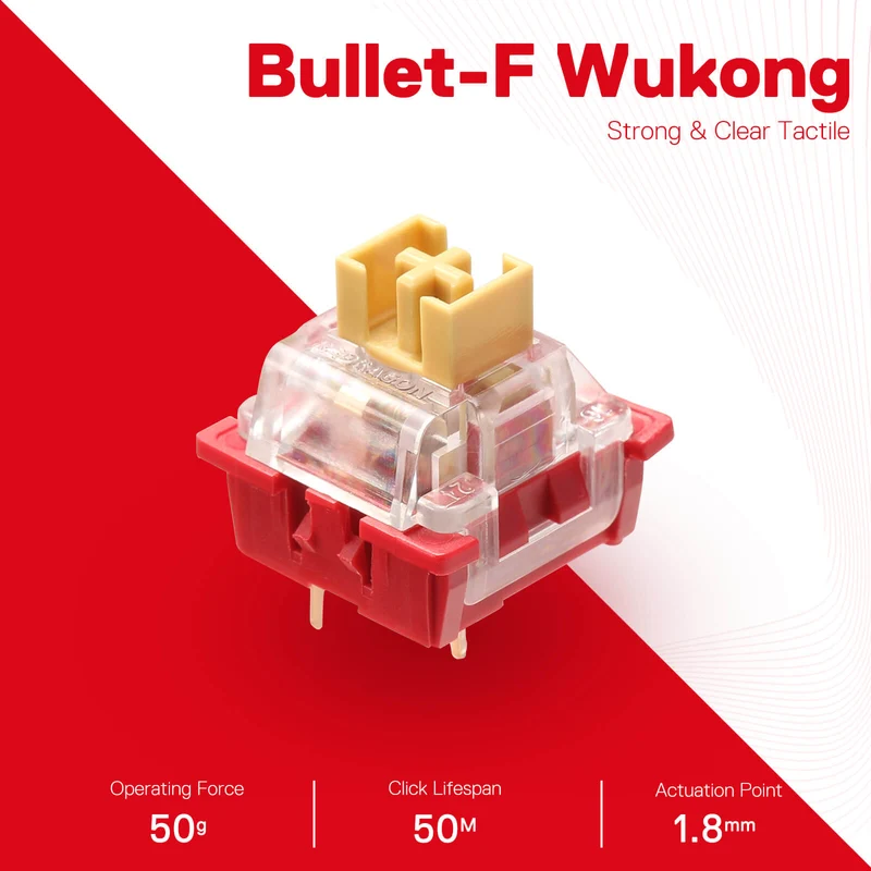 (Open-box) BULLET-F A113 Mechanical Switch (24 pcs Switches)
