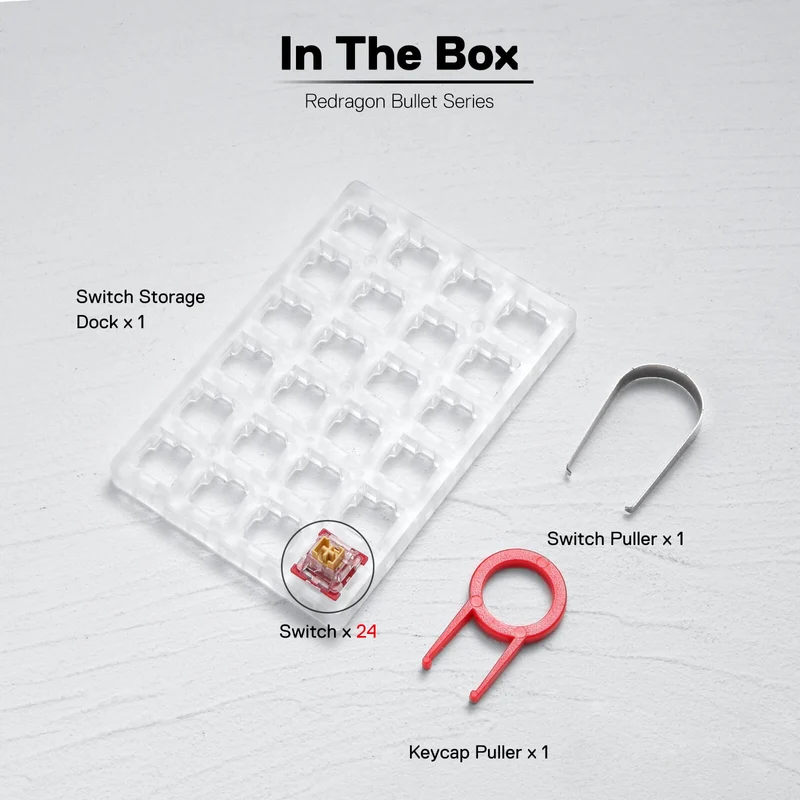 (Open-box) BULLET-F A113 Mechanical Switch (24 pcs Switches)