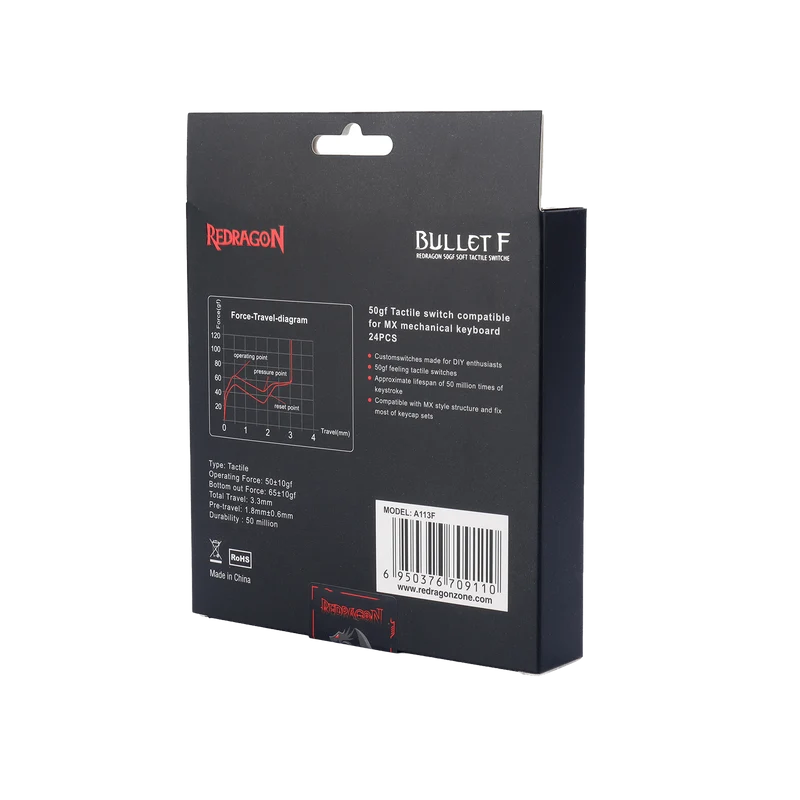 (Open-box) BULLET-F A113 Mechanical Switch (24 pcs Switches)