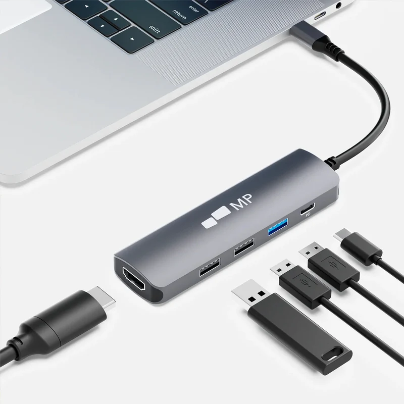 5-in-1-USB-C-Hub mit 4K-HDMI