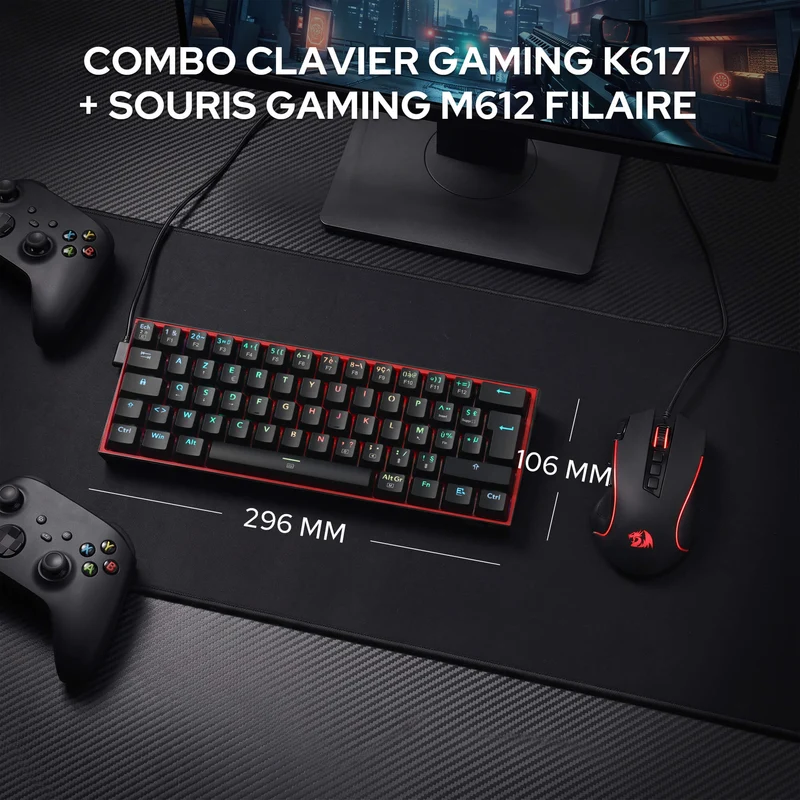 CB201 Gaming Keyboard & Mouse Wired Combo