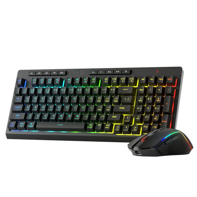 (Open-box) RYLO PRO S142 Membrane Keyboard & Mouse Tri-Mode Combo