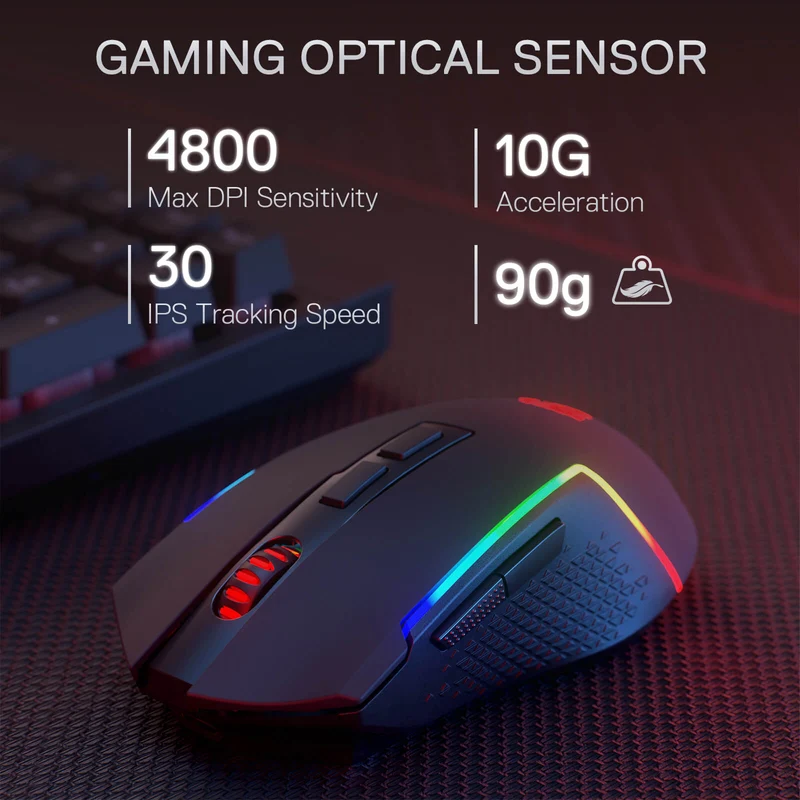 (Open-box) RYLO PRO S142 Membrane Keyboard & Mouse Tri-Mode Combo