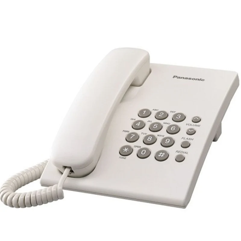 هاتف سلكي متكامل باناسونيك، أبيض - KX-TS500FXW