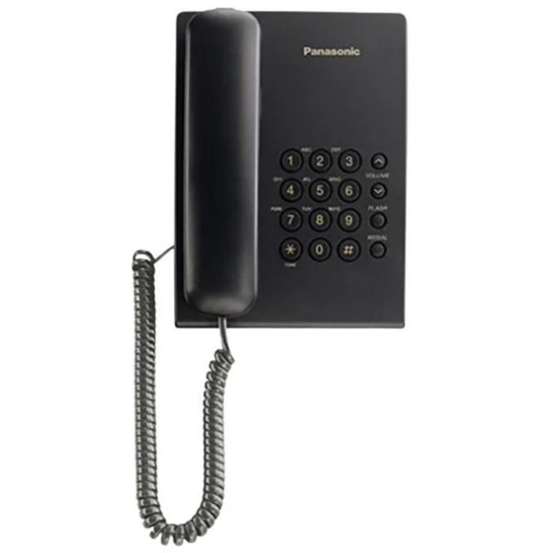 Panasonic Single Line Telephone Set - Black - KX-TS500FXB