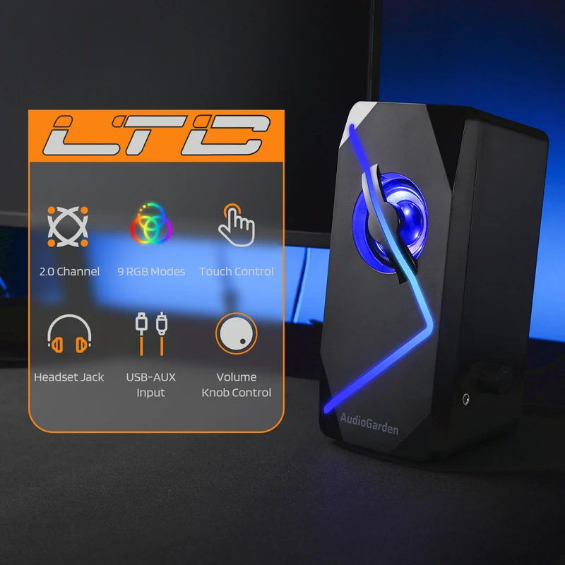 Redragon x LTC AudioGarden AG-201 Computer Speakers
