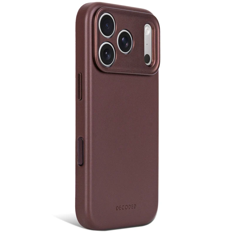 Decoded Leather Backcover Case For Apple iPhone 18 Pro Max / Apple iPhone 17 Pro Max - Chocolate Brown