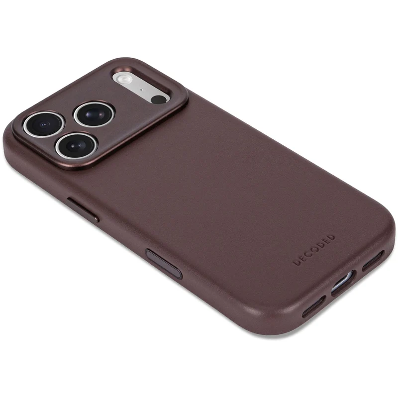 Decoded Leather Backcover Case For Apple iPhone 18 Pro Max / Apple iPhone 17 Pro Max - Chocolate Brown