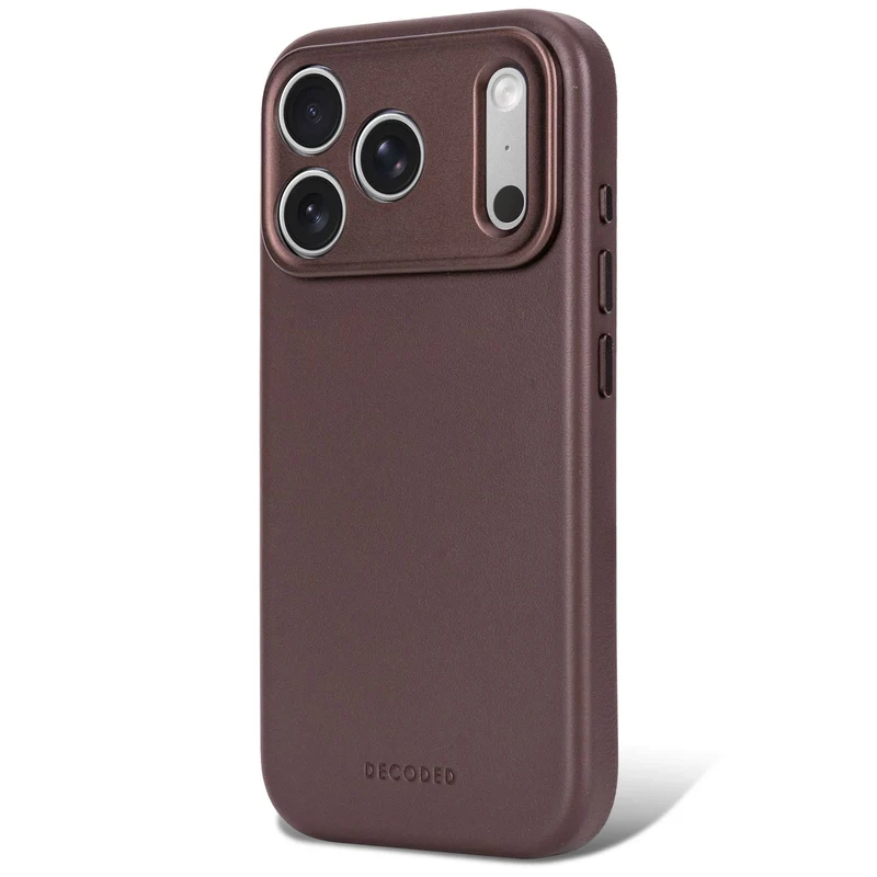 Decoded Leather Backcover Case For Apple iPhone 18 Pro Max / Apple iPhone 17 Pro Max - Chocolate Brown