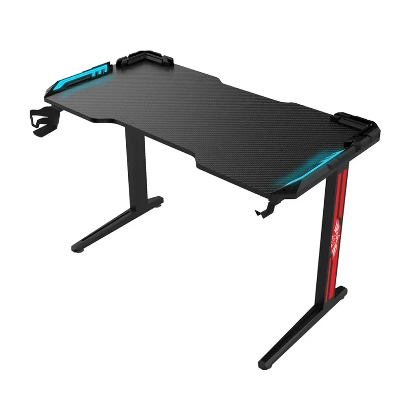 مكتب ألعاب جادجيت أون T2-1200 بإضاءة RGB متدفقة - أسود