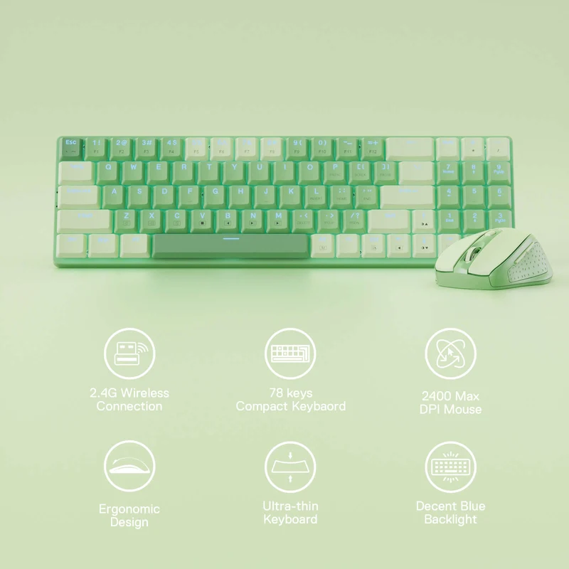 (Open-box) BS8772 Wireless Keyboard and Mouse Combo