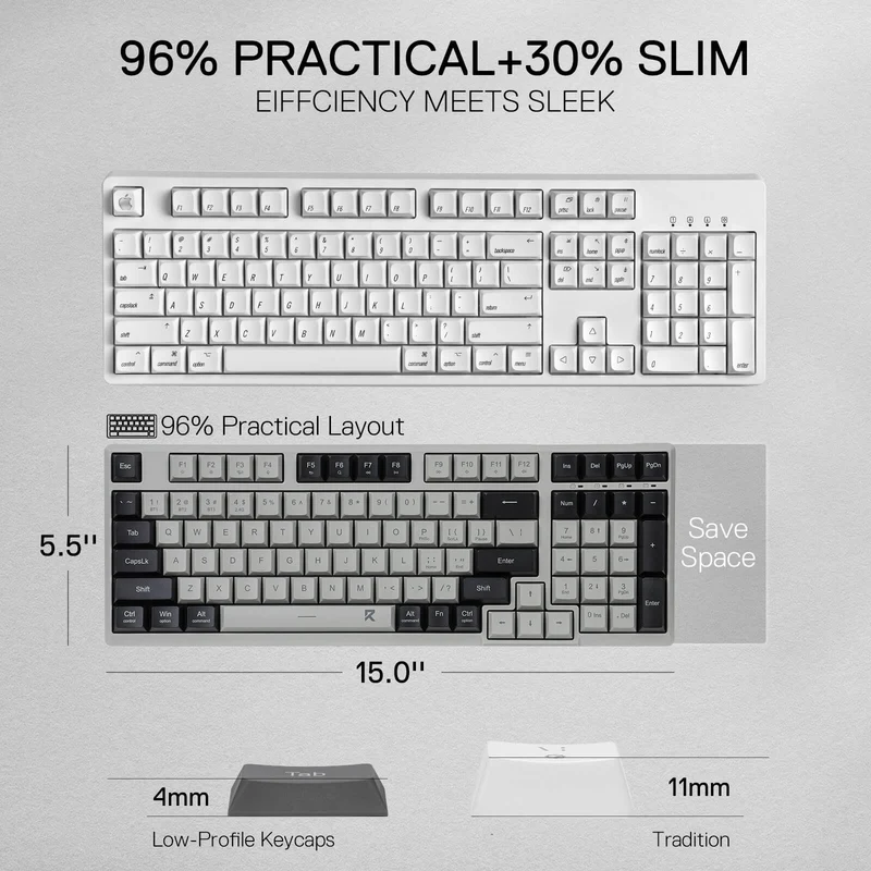 BK7114 Scissor Low-Profile Slim Wireless Keyboard