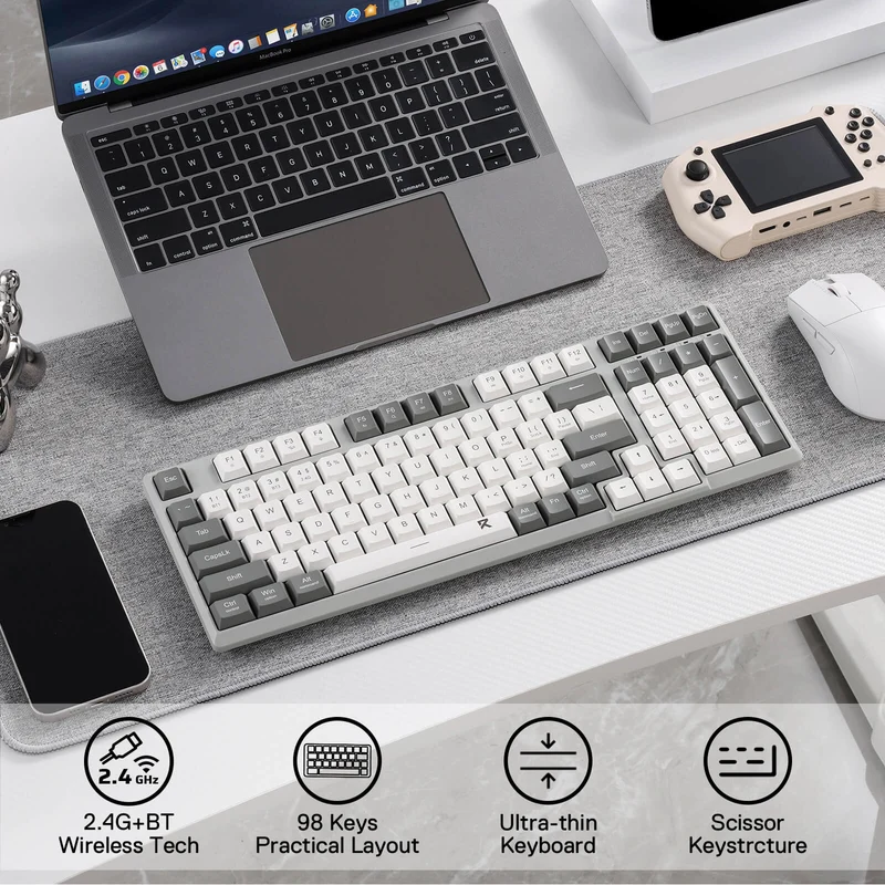 BK7114 Scissor Low-Profile Slim Wireless Keyboard