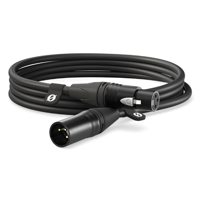 كابل XLR رود XLR3M بريميوم - طول 3 أمتار / أسود