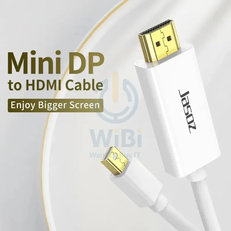 كابل جاسوز G108 من Mini DisplayPort إلى HDMI - ‏1.8 متر / أبيض / علبة مفتوحة