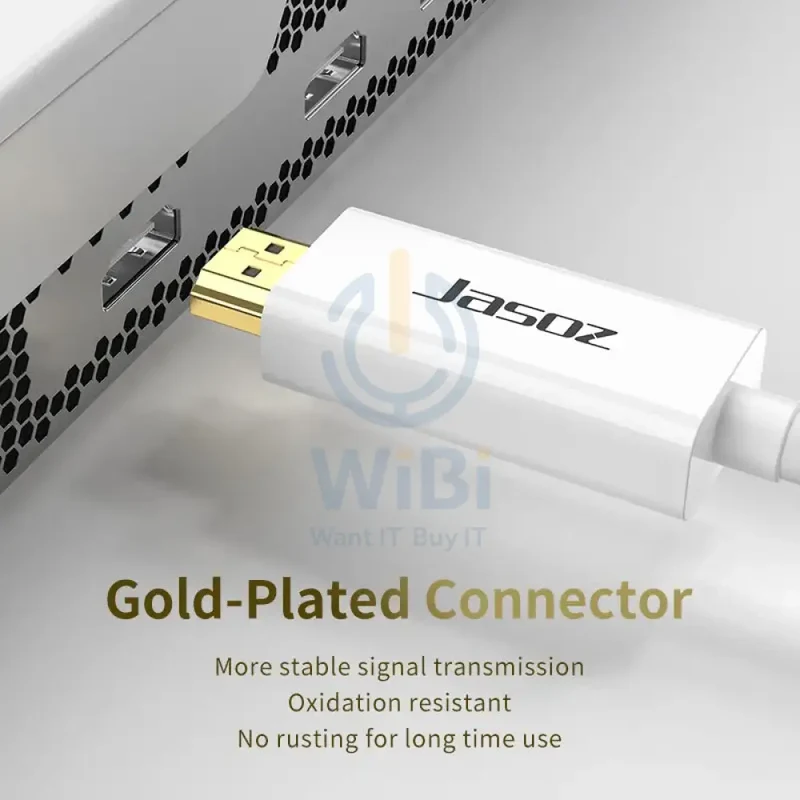 كابل جاسوز G108 من Mini DisplayPort إلى HDMI - ‏1.8 متر / أبيض / علبة مفتوحة