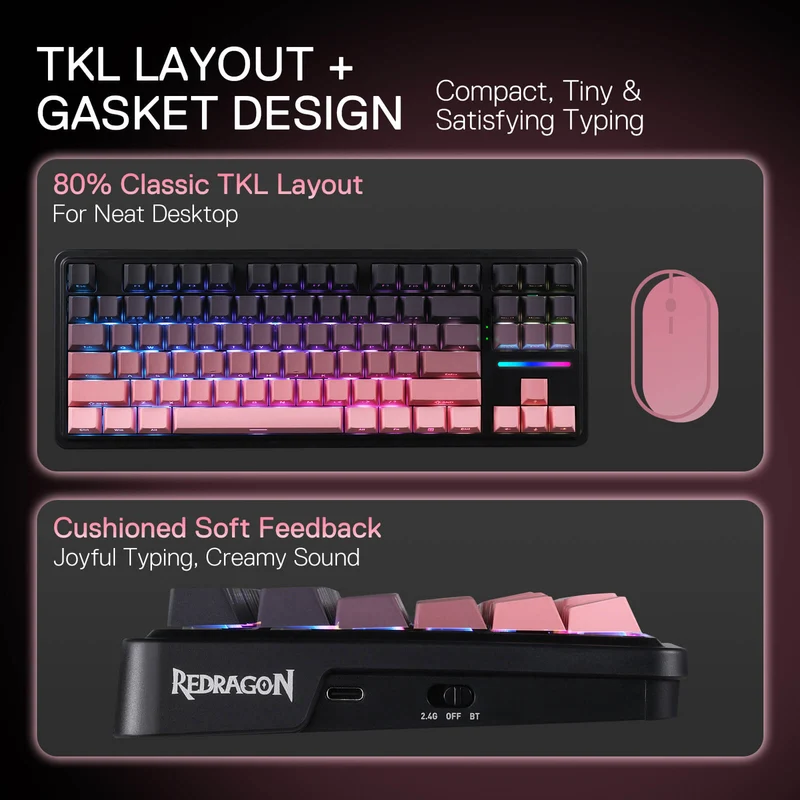 ANTONIUM K728 PRO (Side Printed PBT Keycaps)
