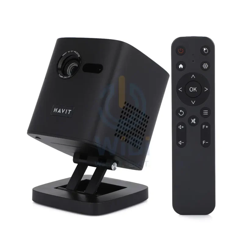 بروجكتور هافيت سلسلة سمارت لايف بدقة 4K - ‏10 واط / HDMI / USB / USB-C / بلوتوث / واي فاي - أسود