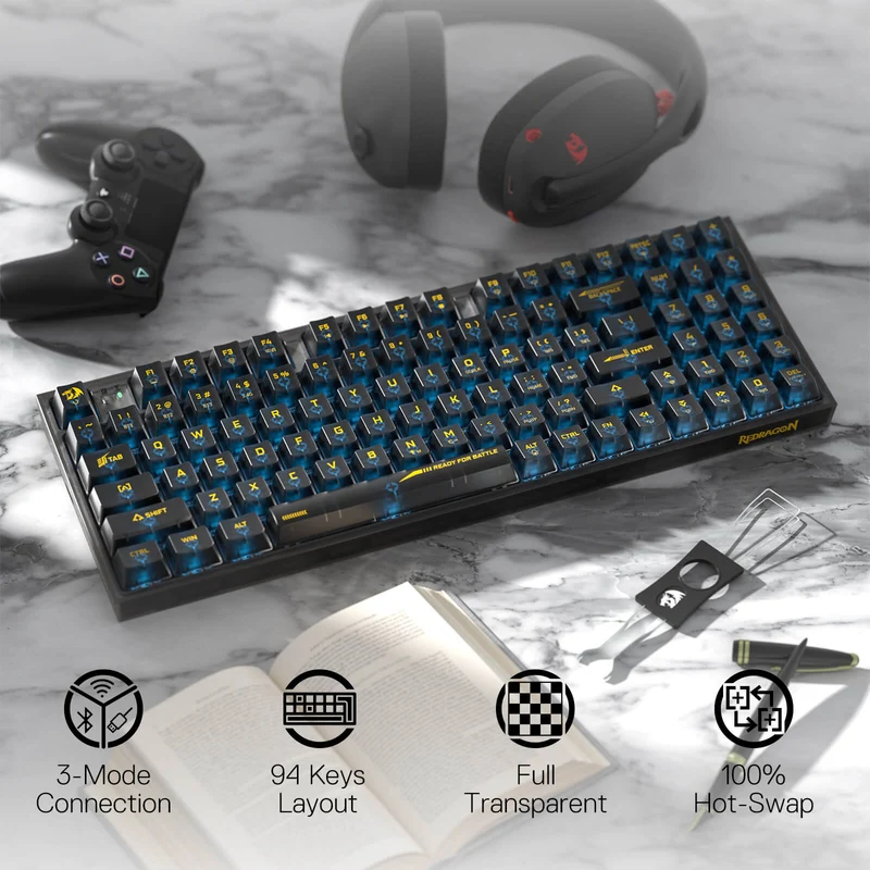 (Open-box) IRELIA K658 PRO 90% Full-Transparent Keyboard