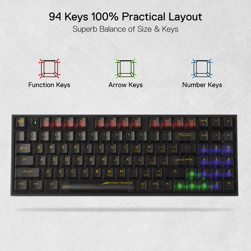(Open-box) IRELIA K658 PRO 90% Full-Transparent Keyboard