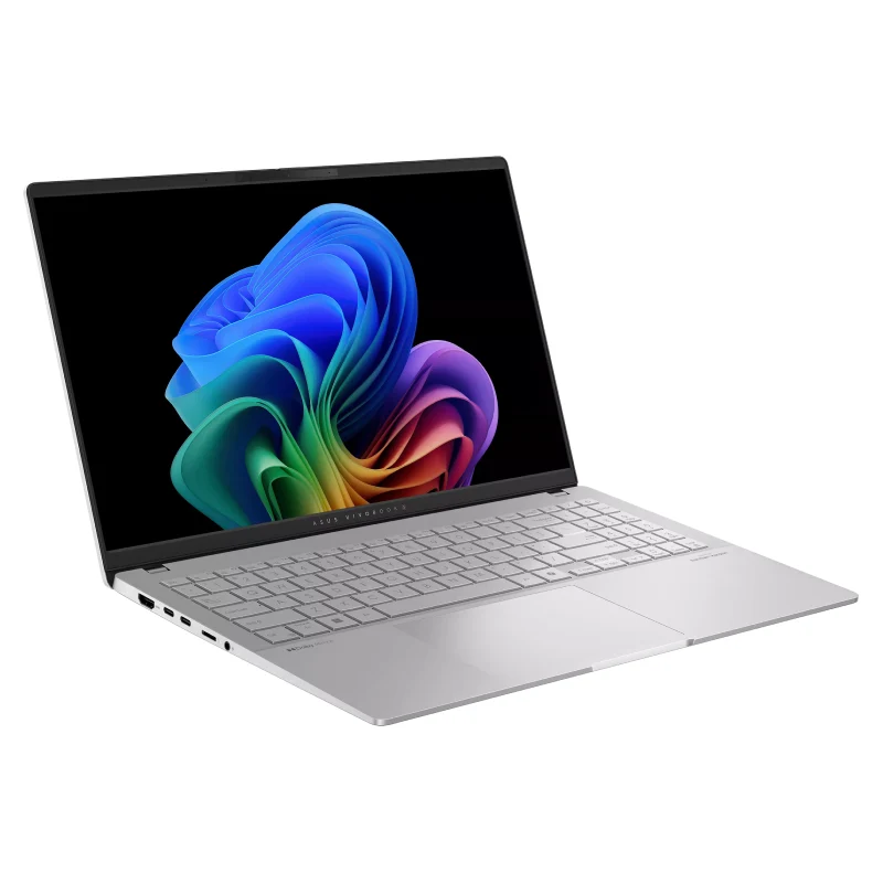 لابتوب أسوس فيفوبوك S15 (S5507) كوبايلوت+ PC، مقاس 15.6 بدقة 3K OLED، معالج سنابدراجون X بلس، ذاكرة وصول عشوائي 16 جيجابايت، قرص حالة صلبة NVMe M.2 بسعة 1 تيرابايت، ضمان سنة واحدة، باللون الفضي البارد