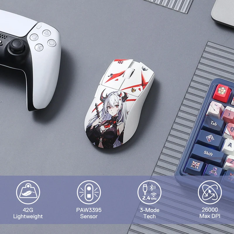 EISA K686 PRO SE Keyboard & K1NG M916 PRO (1K Hz) Mouse Anime Combo