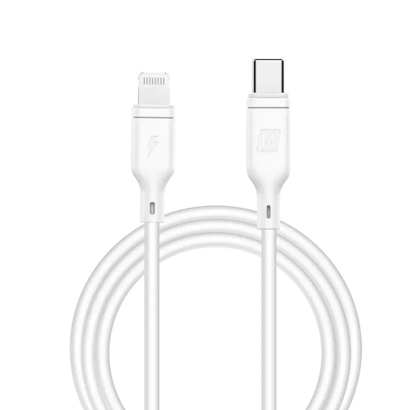 MOMAX DL36W Zero Cable - 20W / USB-C / Lightning / 1.2 Meter / White